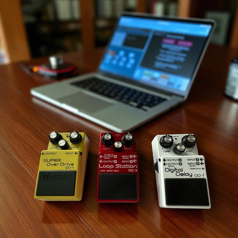 Mouse para PC/Notebook em Formato de Pedal de Guitarra BOSS RC3 - Acessório Criativo para Músicos e Estúdios (Modelos Sem Fio e Com Fio)
